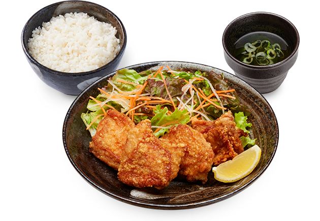 鶏千 から揚げ定食 おしながき 讃岐うどんのはなまるうどん 鶏千 から揚げ定食 おしながき 讃岐うどんのはなまるうどん