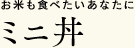 ミニ丼